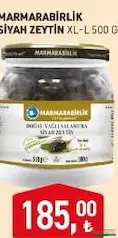 MARMARABİRLİK SİYAH ZEYTİN 500 G fiyat ve kampanya bilgisi